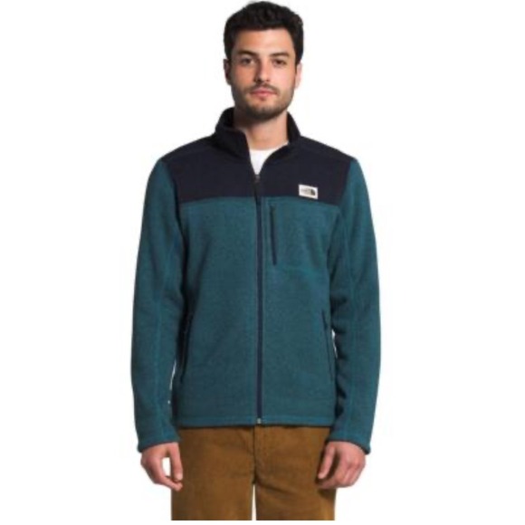 The North Face Men's Gordon Lyons Full Zip Fleece Jacket Mallard Blue Heritage L - Picture 1 of 10